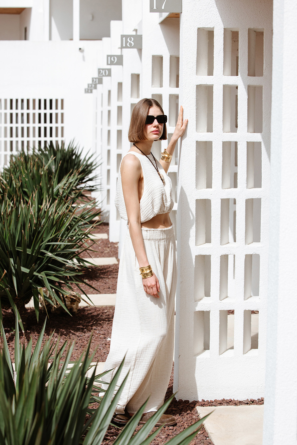 Crinkle Palazzo Pantolon