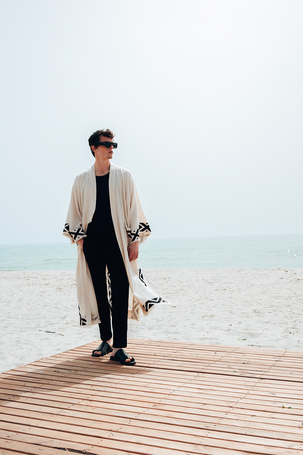 Men'S Cotton Black Pants