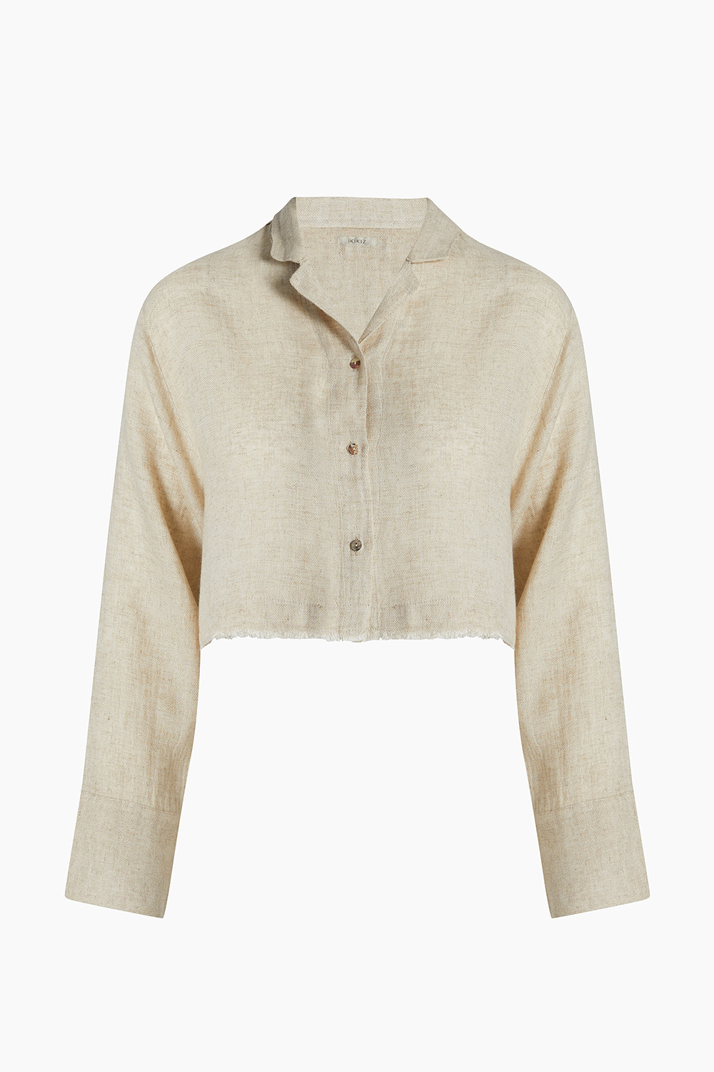 Linen Crop Shirt