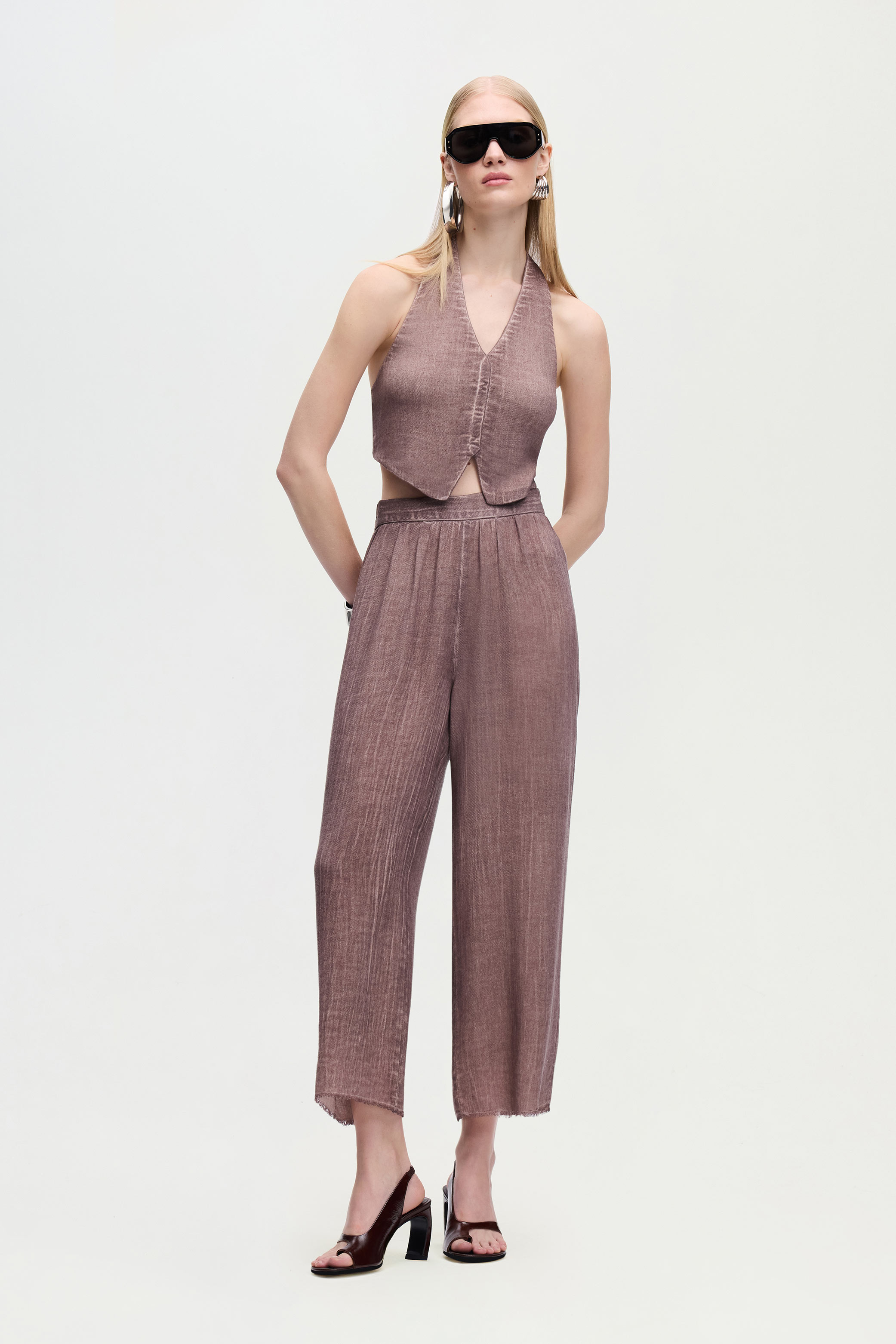 Keten Kahverengi Yelek