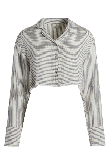 Striped Lyocell  Shirt