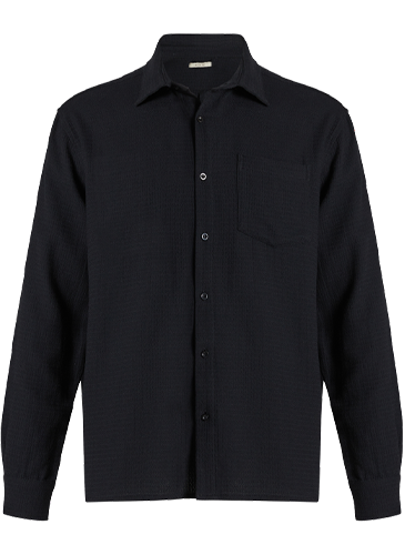 Men’S Cotton Black Shirt
